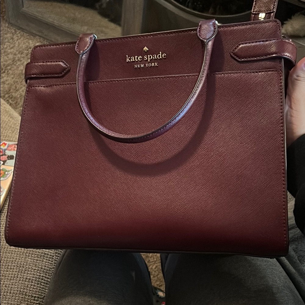 Kate Spade Brown Satchel Structured Leather
